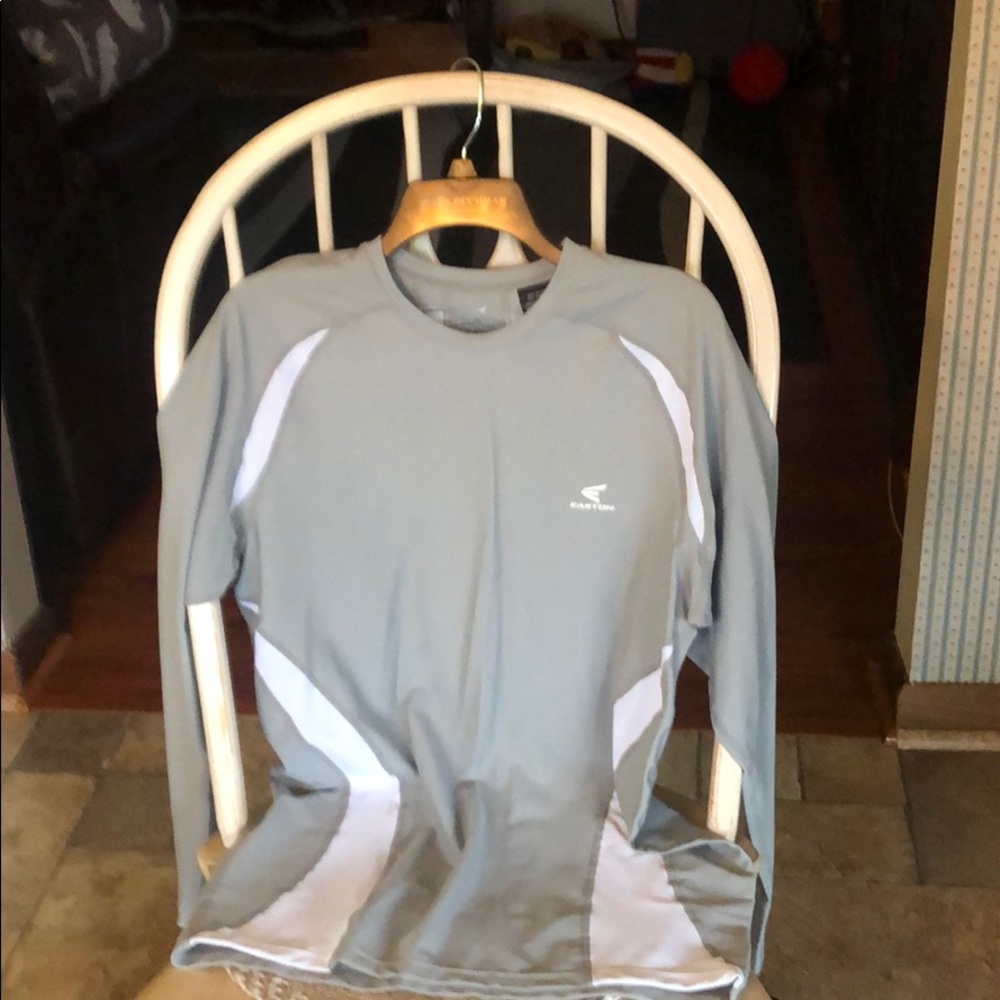 Light grey and white Easton baseball shirt XL
